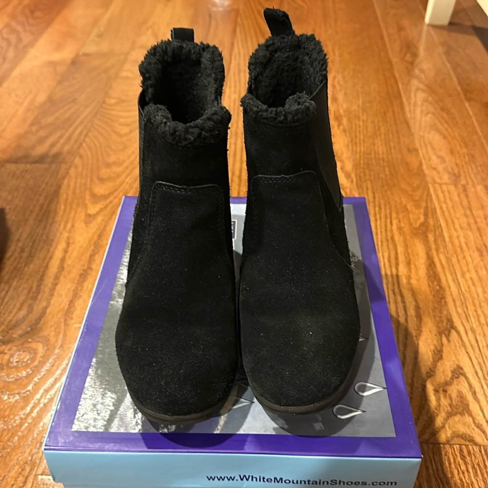 Weather smart suede boots